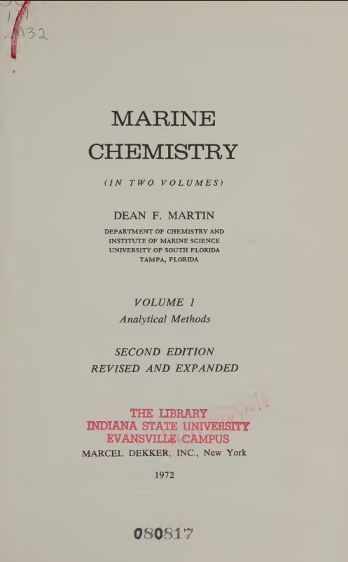 Marine Chemistry